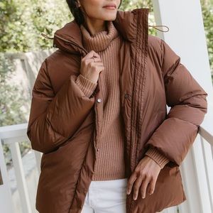 NWT Jenni Kayne Puffer Coat - Small Copper